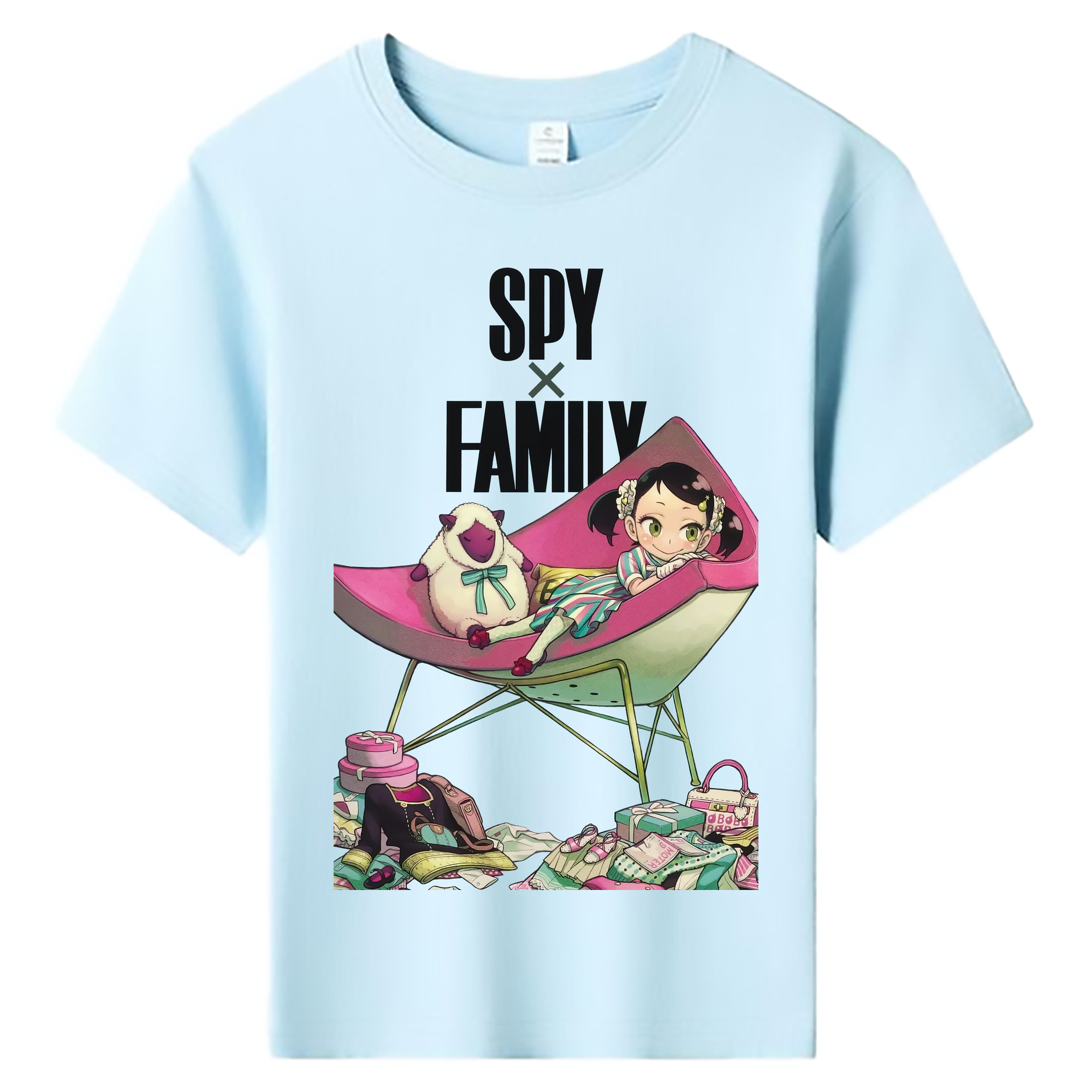 （画像用） SPY×FAMILY间谍家家酒 綿100％キッズTシャツ（フロントプリント）